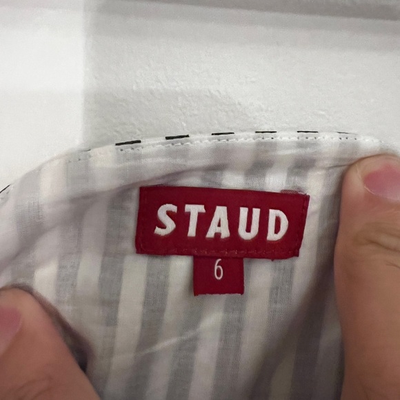 Staud stripe block color midi dress size 6 - Picture 3 of 5